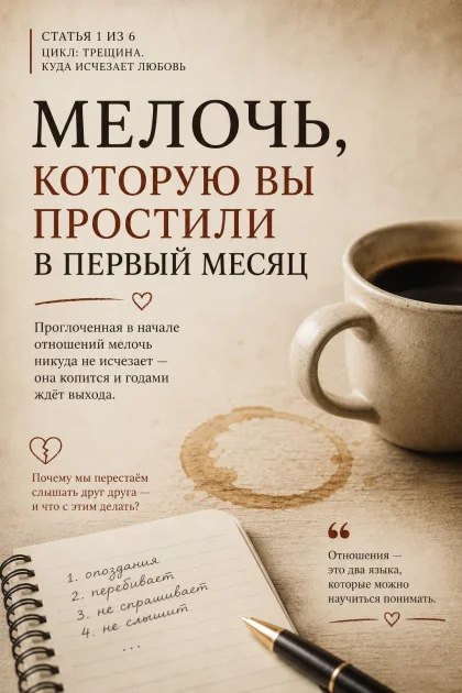 Мелочь, которую вы простили в первый месяц